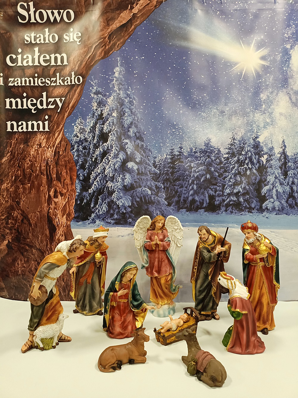 szopka Bożonarodzeniowa, figury do szopki, Boże Narodzenie, dekoracje świąteczne, Święta Rodzina, Betlejem, figurki do szopki