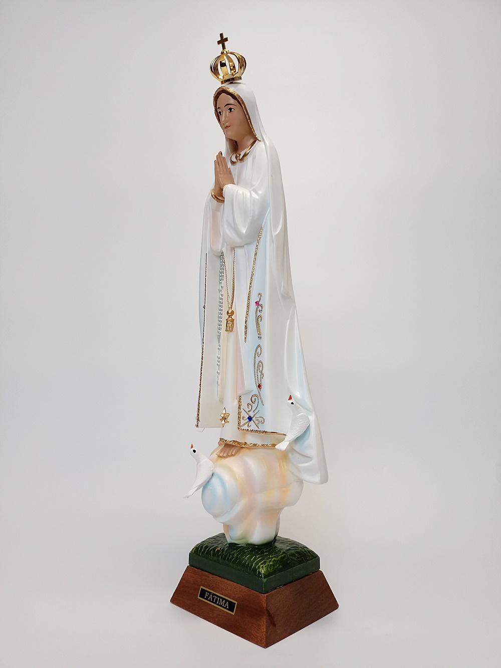 figura Matki Bożej z Fatimy, Matka Boża z Fatimy, figura Pani z Fatimy, śliczna Pani