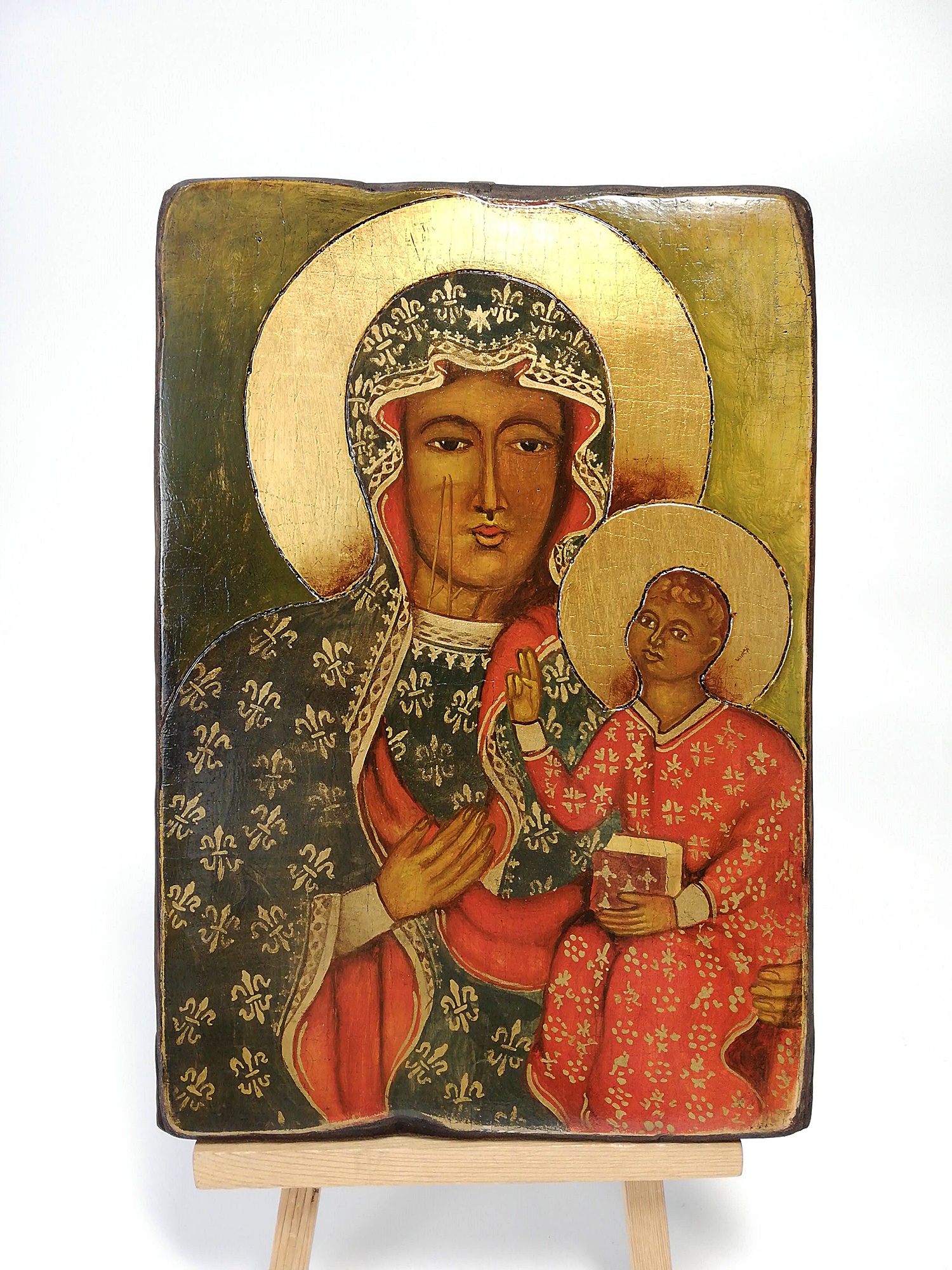 ikona pisana Matki Boskiej Częstochowskiej,Królowa Polski,obraz Maryi